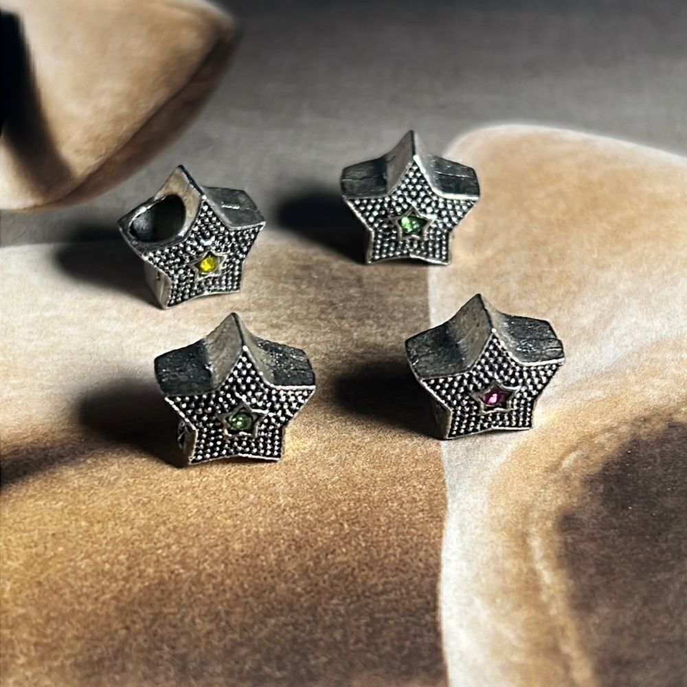 Stars charms 4pcs